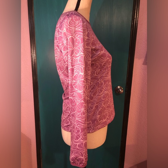 Patagonia Apilene Purple Floral Long Sleeve - Picture 4 of 14
